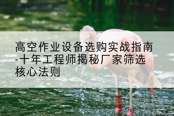 龙胜各族剪叉式升降机厂家-高空作业设备选购实战指南-十年工程师揭秘厂家筛选核心法则
